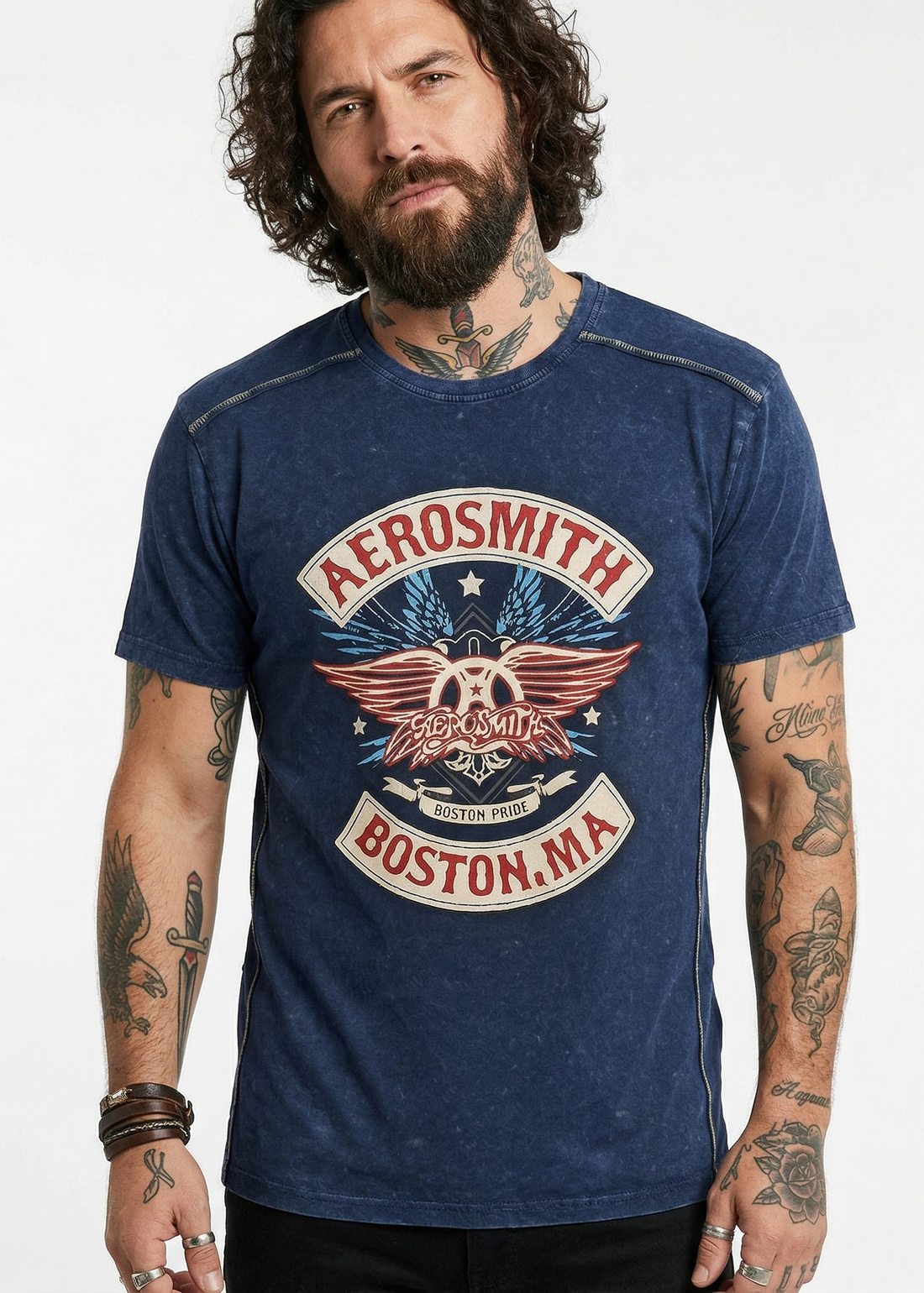 Aerosmith – Boston Pride: una camiseta con esencia de carretera y rock clásico