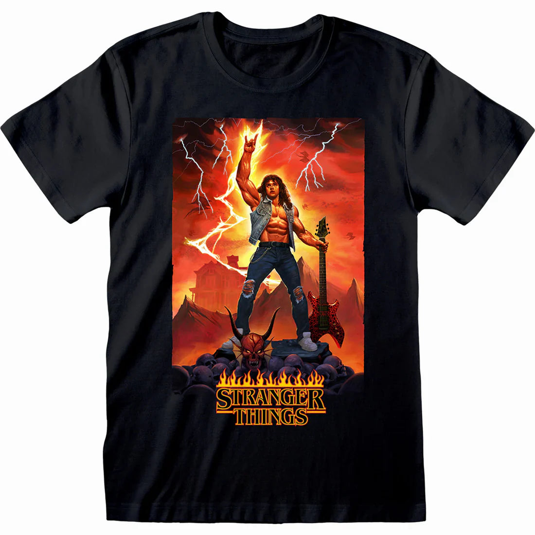 Camiseta Stranger Things - Eddie Rocks