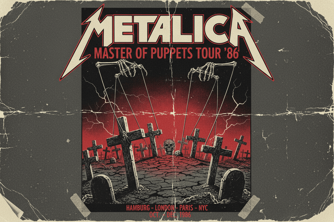 Camiseta de la semana: Metallica - Master of Puppets Tour '86 - RockTheNight