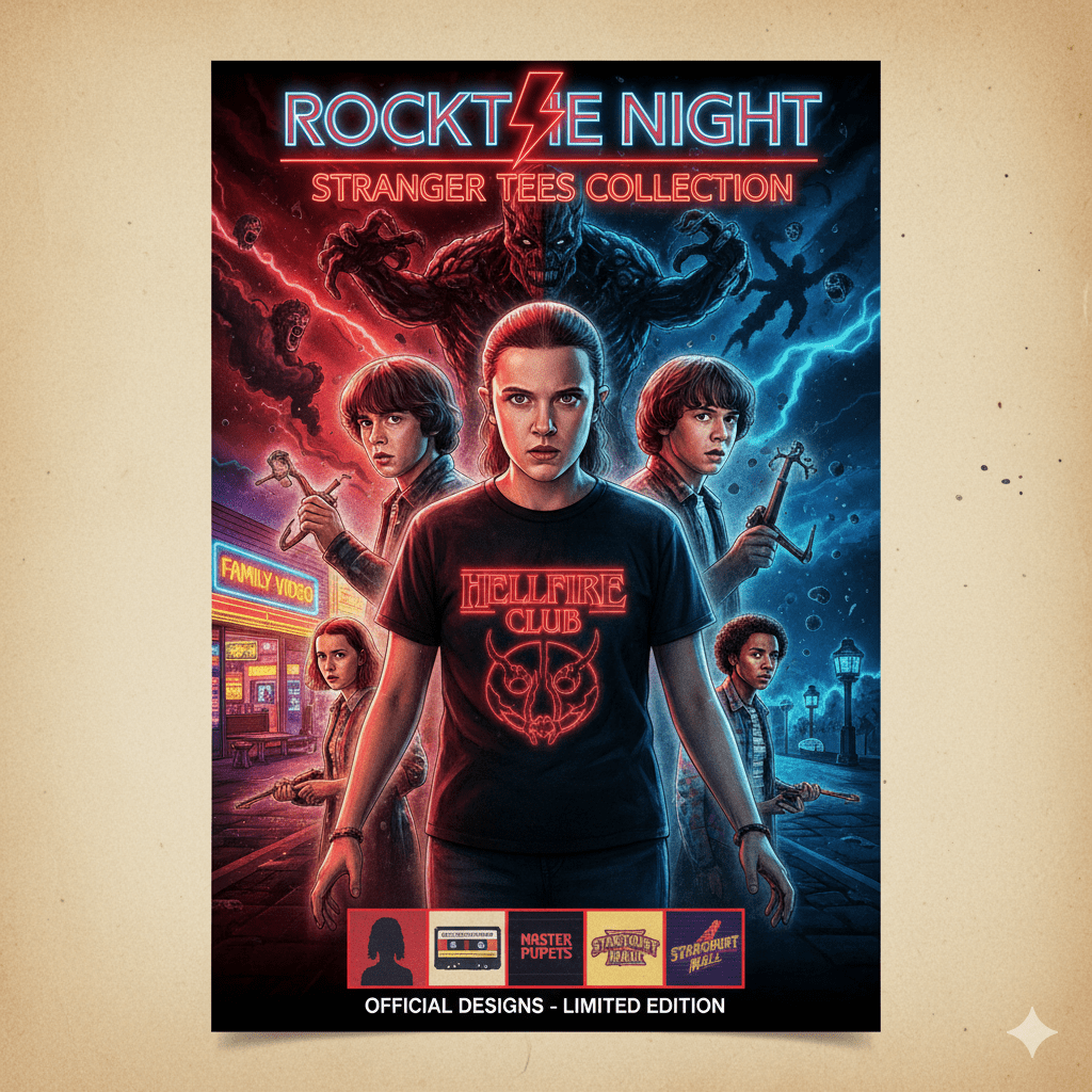 Las mejores camisetas de Stranger Things para fans de la serie - RockTheNight