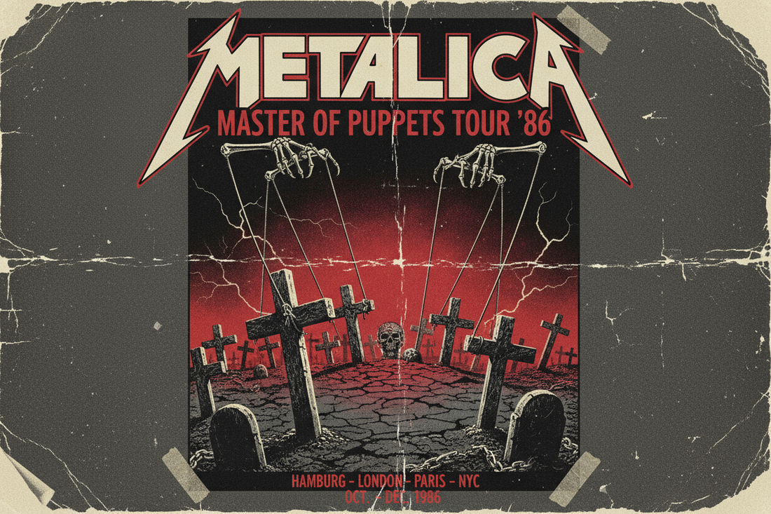 Camiseta de la semana: Metallica - Master of Puppets Tour '86