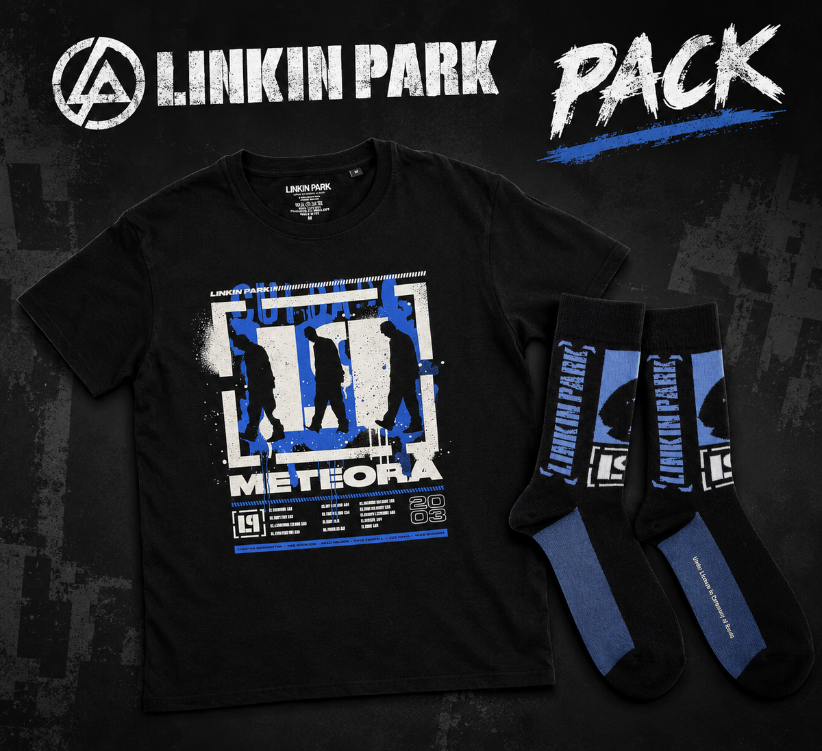 Pack Linkin Park: Camiseta Meteora + Calcetines Crouching