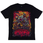 Camiseta Bring Me The Horizon Zombie Army – diseño oscuro con zombies y estética metal alternativo