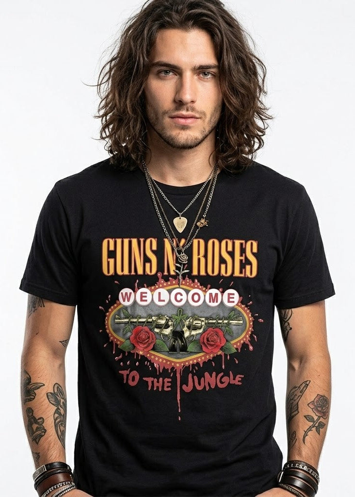 Camiseta Guns n' Roses - Welcome to the Jungle - Mujer