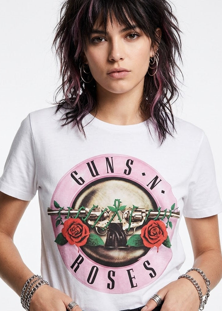 Camiseta Guns n' Roses - Classic Logo - Mujer