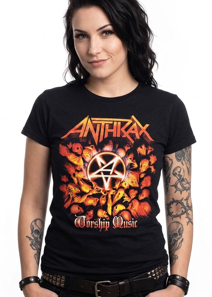 Camiseta Anthrax - Worship Music - Mujer