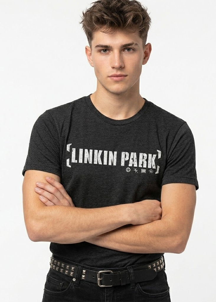 Camiseta Linkin Park - Bracket Logo - Unisex