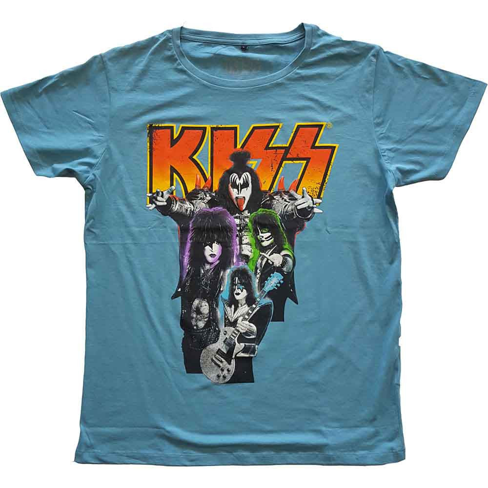 Camiseta Kiss - Neon Band - Unisex