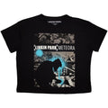 Crop Top Linkin Park - Meteora Drip Collage (Negro) - Mujer