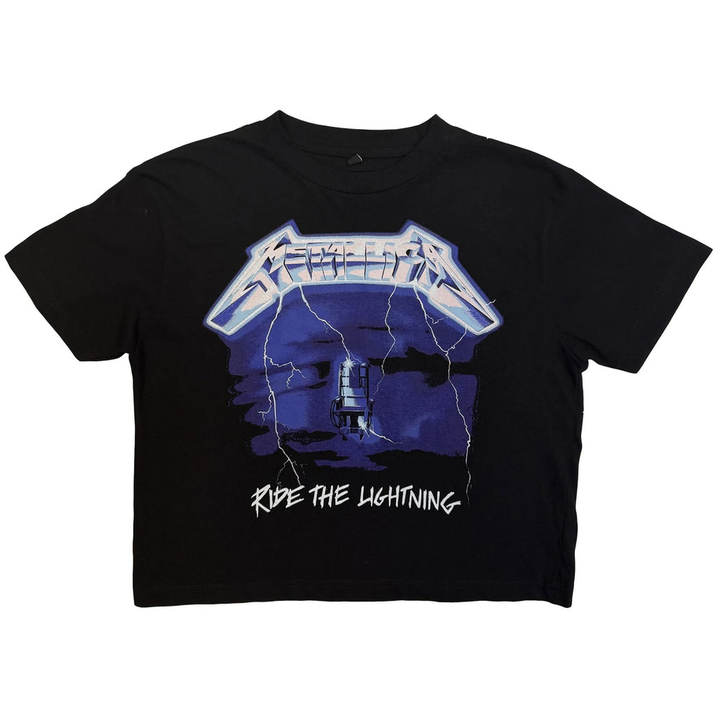 Crop Top Metallica - Ride the Lightning - Mujer
