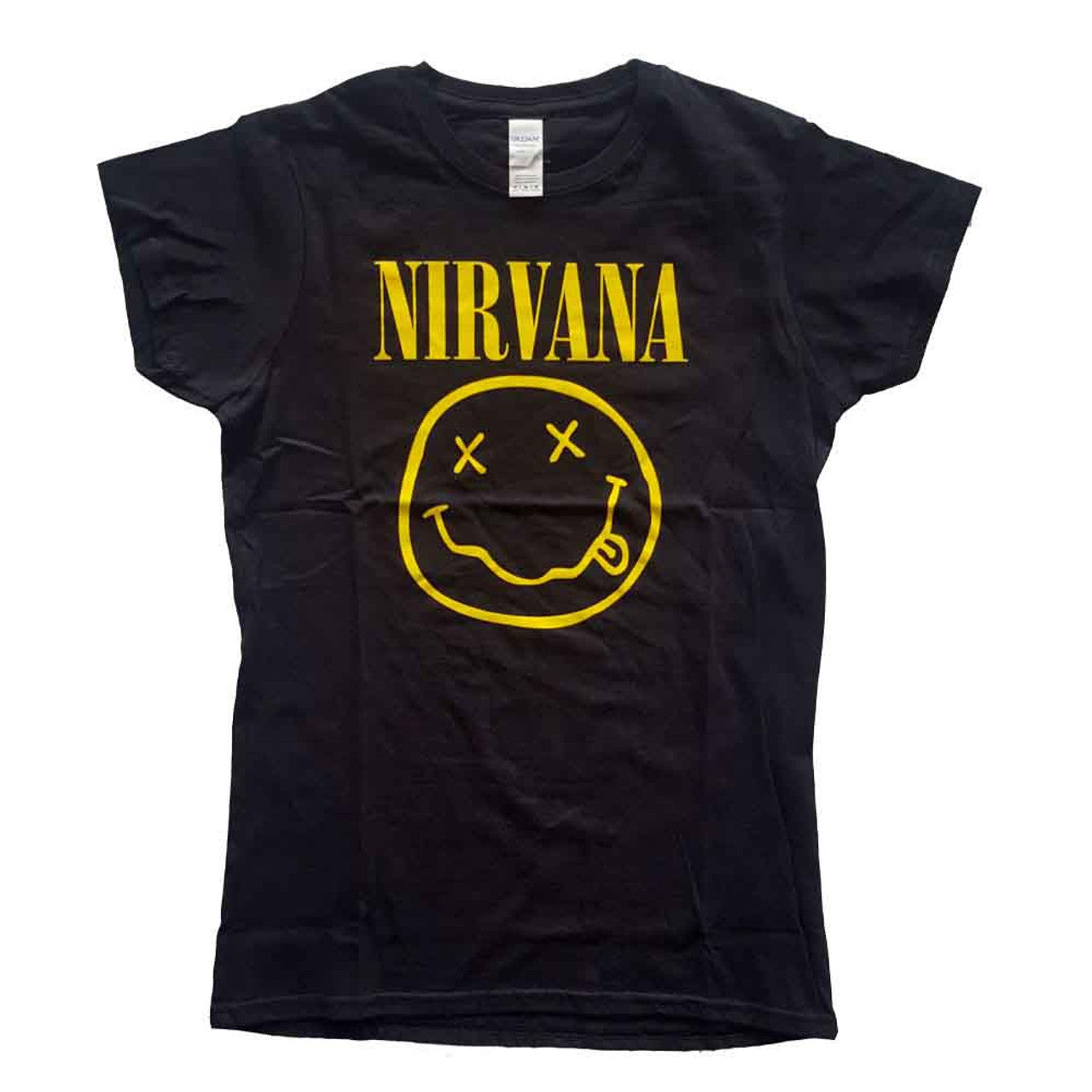 Camiseta Nirvana - Yellow Happy Face - Mujer