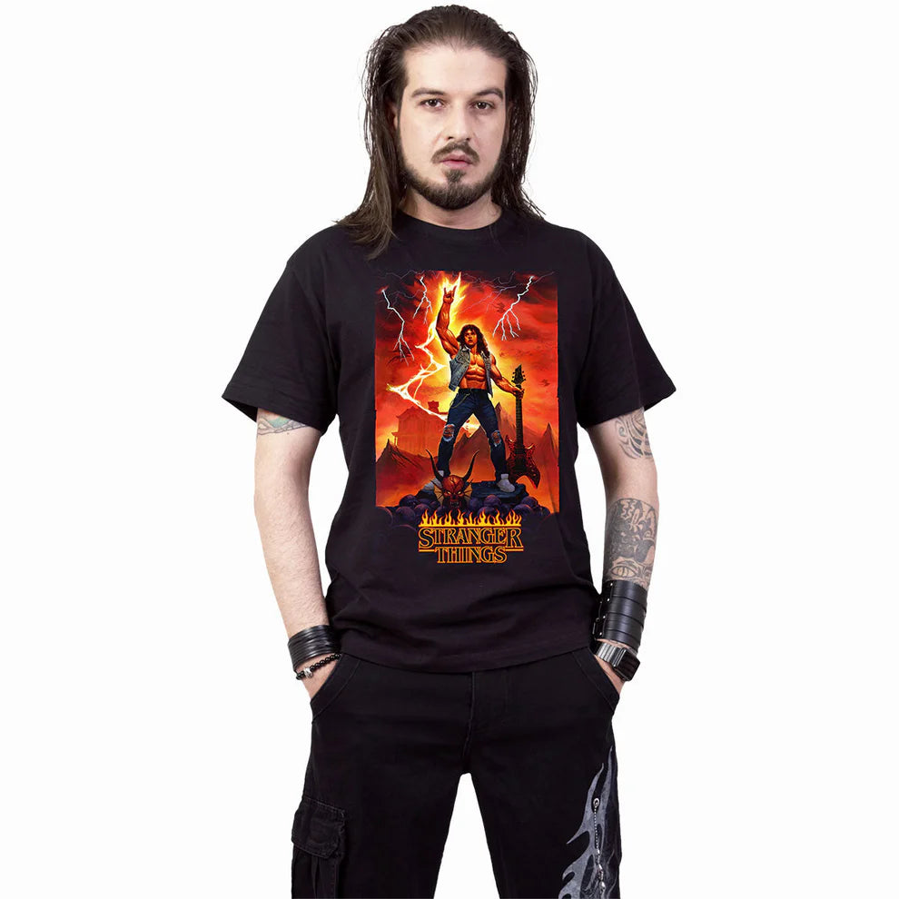 Camiseta Stranger Things - Eddie Rocks