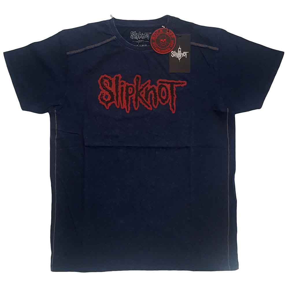 Camiseta Slipknot - Logo Snow Wash Navy - Unisex