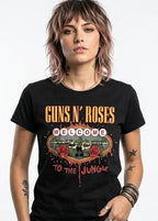Camiseta Guns n' Roses - Welcome to the Jungle - Mujer - RockTheNight