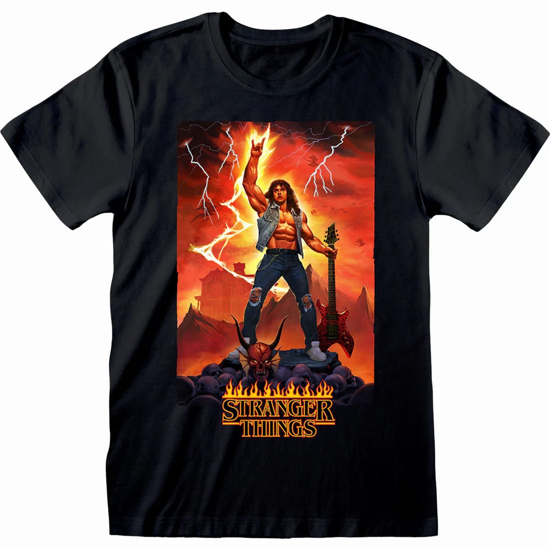 Camiseta Stranger Things - Eddie Rocks - Unisex - RockTheNight