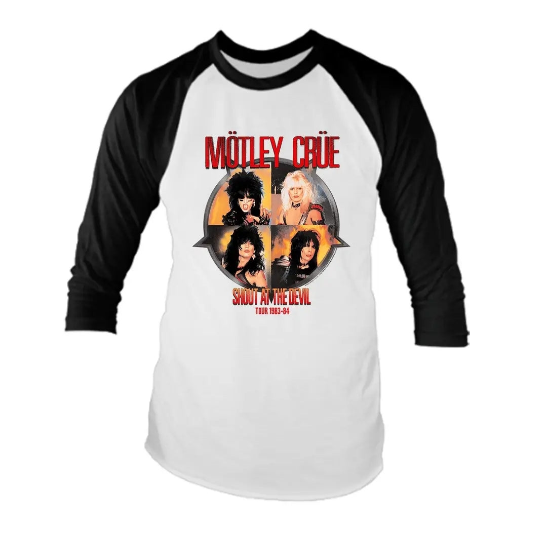 Camiseta Mötley Crue - Raglán